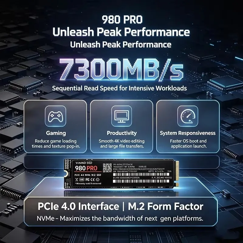 Snelle 980 PRO PCIe 4.0 X4 M.2 - M.2 Nvme 4Tb Pcie 4.0 Ssd recensie en prijs