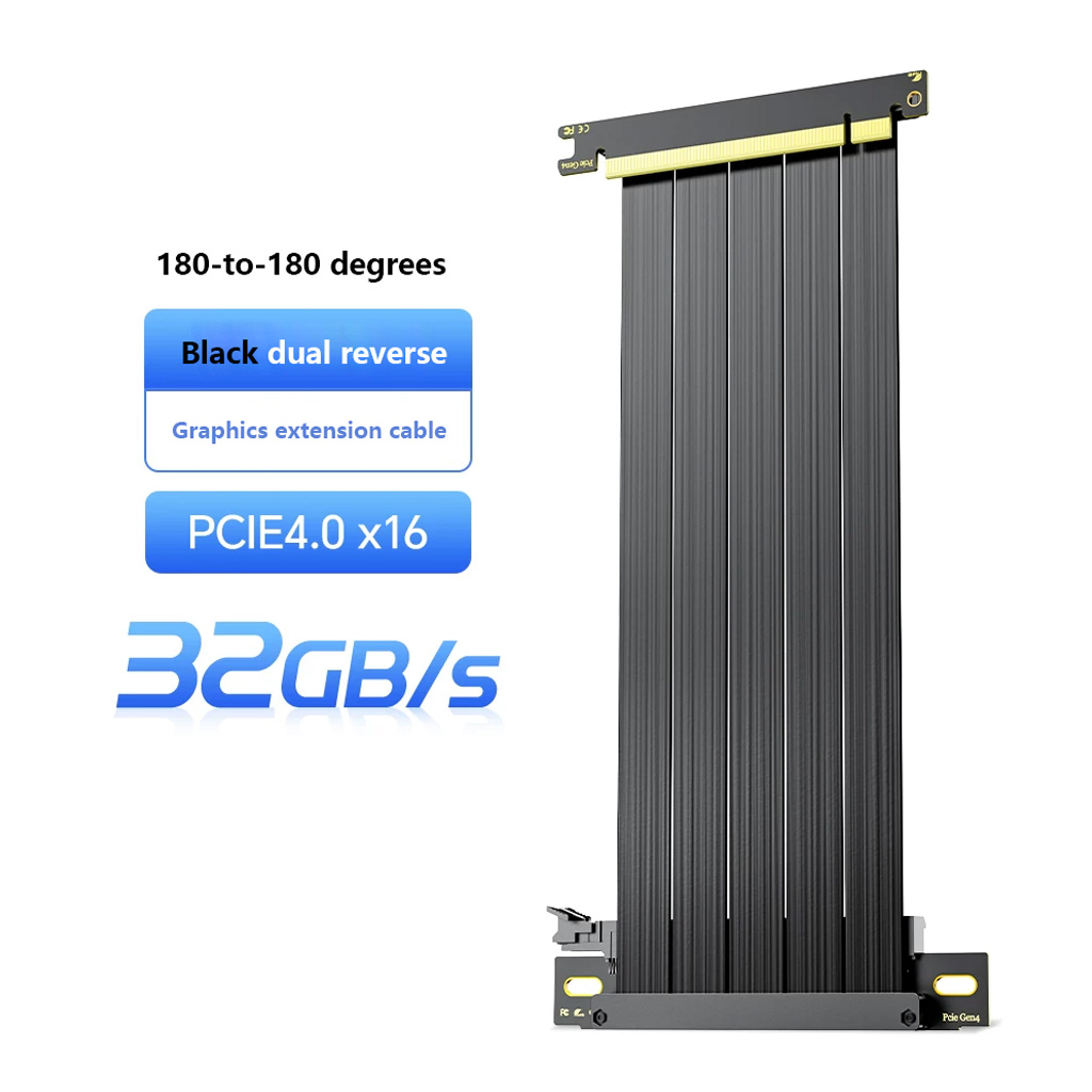 PCIe 3.0 / 4.0 X16 GPU-verleng - Pcie 4.0 X16 Riser Cable 90 Degree recensie en prijs