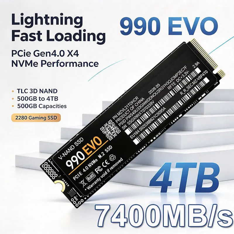 Gaming M.2 NVMe SSD 990 EVO PC - M.2 Nvme 4Tb Pcie 4.0 Ssd recensie en prijs