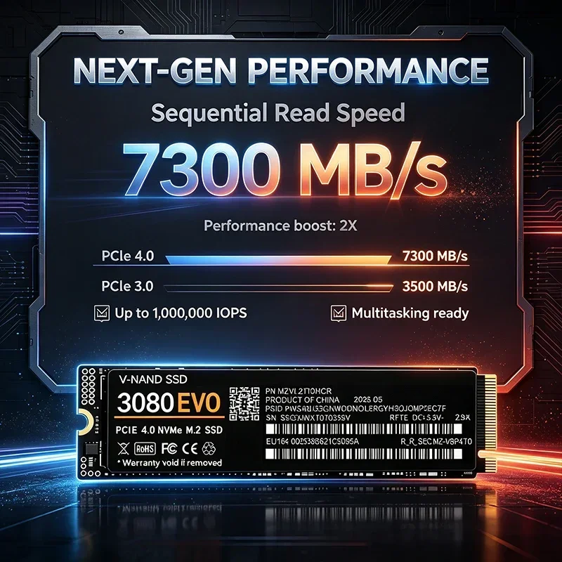 3080 EVO M.2 NVMe SSD 3500MB/s - M.2 Nvme 4Tb Pcie 4.0 Ssd recensie en prijs