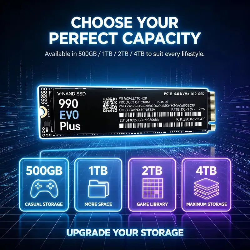 990 EVO Plus 500 GB - 4 TB TLC - M.2 Nvme 4Tb Pcie 4.0 Ssd recensie en prijs