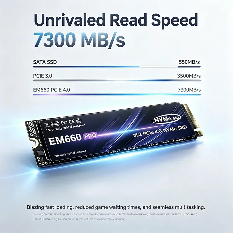 PCIe 4.0 M.2 2280 EM660 PRO NV - M.2 Nvme 4Tb Pcie 4.0 Ssd recensie en prijs