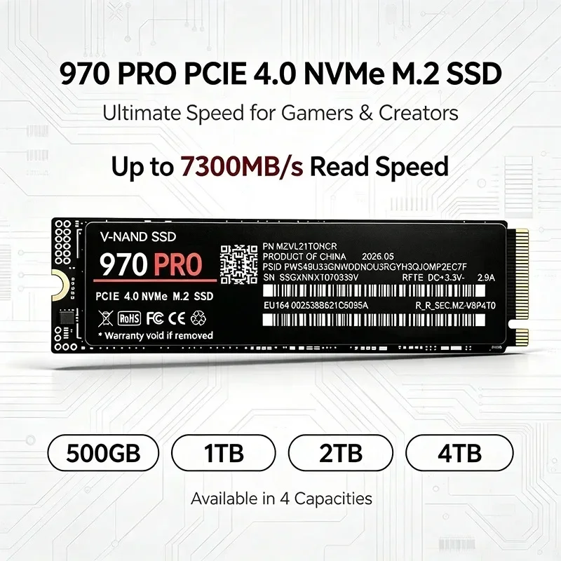 970 PRO M.2 NVMe 2280 interne  - M.2 Nvme 4Tb Pcie 4.0 Ssd recensie en prijs